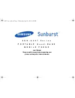Preview for 1 page of Samsung SUNBURST SGH-A697 Series User Manual