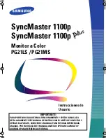 Samsung SyncMaster 1100P Instrucciones De Usuario preview