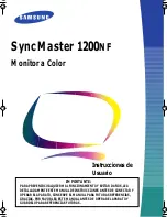 Samsung SyncMaster 1200NF Instrucciones De Usuario preview
