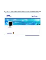 Samsung SyncMaster 171 T Manual Del Usuario preview