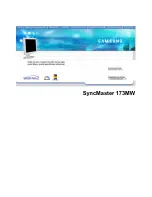 Samsung SyncMaster 173MW Manual Del Usuario preview