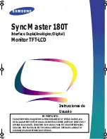 Preview for 1 page of Samsung SyncMaster 180T Instrucciones De Usuario