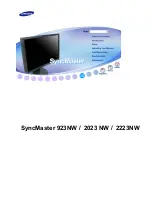 Samsung SyncMaster 2023 NW User Manual preview