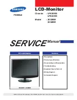 Samsung SyncMaster 2032BW Service Manual preview