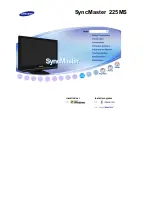Samsung SyncMaster 225MS Owner'S Manual preview
