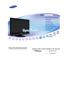 Samsung SyncMaster 225UN Manual Del Usuario preview