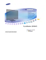 Samsung SyncMaster 2280HD Manual Del Usuario preview