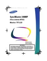 Samsung SyncMaster 240MP Instrucciones Para El Usuario preview