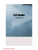 Samsung SyncMaster 2494LW User Manual preview
