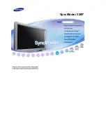 Samsung SyncMaster 320P Manual Del Usuario preview