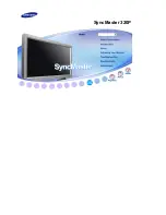 Samsung SyncMaster 320P Owner'S Manual preview