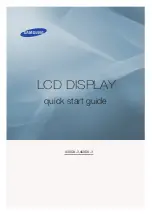 Samsung SyncMaster 400DX-3 Quick Start Manual preview