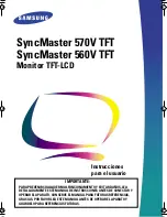 Samsung SyncMaster 570V TFT Instrucciones Para El Usuario preview