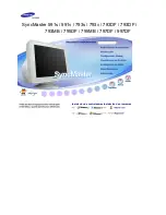 Предварительный просмотр 1 страницы Samsung SyncMaster 591s Manual Del Usuario