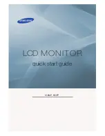 Samsung SyncMaster 650FP Quick Start Manual preview