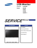 Samsung SyncMaster 650FP Service Manual preview