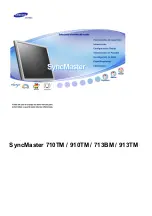 Samsung SyncMaster 710 TM Manual Del Usuario preview