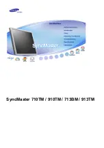 Samsung SyncMaster 710 TM Owner'S Manual preview