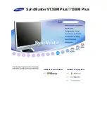 Samsung SyncMaster 713BM PLUS Manual Del Usuario preview