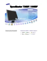 Preview for 1 page of Samsung SyncMaster 730BF Manual Del Usuario