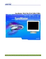 Samsung SyncMaster 750s Owner'S Manual preview