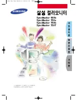 Samsung SyncMaster 750s User Manual preview
