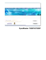 Samsung SyncMaster 753DF User Manual preview