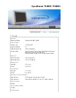 Предварительный просмотр 104 страницы Samsung SyncMaster 794MB Manual Del Usuario