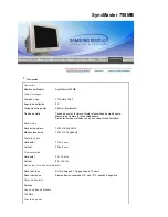 Предварительный просмотр 107 страницы Samsung SyncMaster 794MB Manual Del Usuario