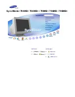 Samsung SyncMaster 794MB Owner'S Manual preview