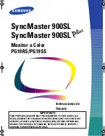 Samsung SyncMaster 900SL Instrucciones De Usuario preview