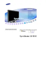 Samsung SyncMaster 931BW Manual Del Usuario preview