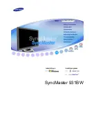 Samsung SyncMaster 931BW Owner'S Manual preview