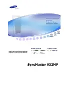 Samsung SYNCMASTER 932MP Manual Del Usuario preview