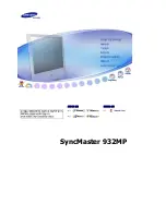 Samsung SYNCMASTER 932MP User Manual preview