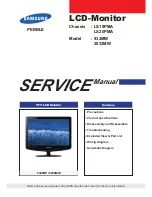 Samsung SyncMaster 932MW Service Manual preview