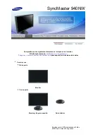 Preview for 14 page of Samsung SyncMaster 940NW Manual Del Usuario