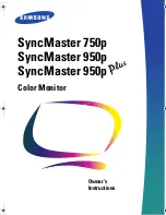 Samsung SyncMaster 950p Owner'S Instructions Manual предпросмотр