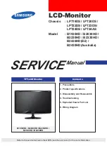 Samsung SyncMaster B1930HD Service Manual preview