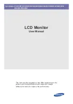 Samsung SyncMaster BX1950 User Manual preview