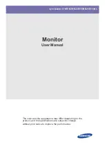 Samsung SyncMaster S19B150N User Manual preview