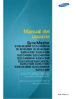 Samsung SyncMaster S19C450BR Manual Del Usuario preview