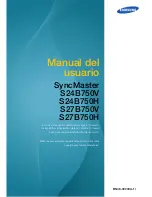 Samsung SyncMaster S24B750V Manual Del Usuario preview