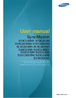 Samsung SyncMaster S24C200BL User Manual preview