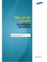 Samsung SyncMaster S27A850D Manual Del Usuario preview