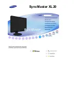 Samsung SyncMaster XL20 Manual Del Usuario preview