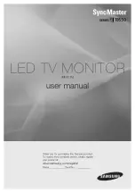 Preview for 1 page of Samsung T27B550EW User Manual