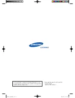 Preview for 2 page of Samsung TH026EAV Service Manual