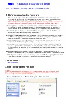 Предварительный просмотр 1 страницы Samsung TL350 Firmware Update Manual