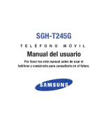 Preview for 1 page of Samsung TracFone SGH-T245G Manual Del Usuario